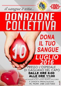 donazione 10 LUGLIO 2016