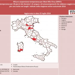 Tabella sinottica WNV 22 luglio 2016