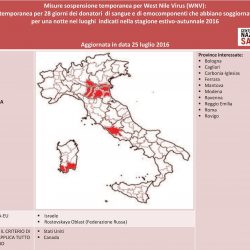 Tabella sinottica WNV 25.07.2016